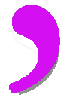 comma purple