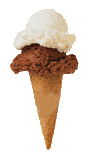 double scoop cone ice cream