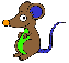 mouse green body cartoon