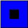 square blue with eye ball