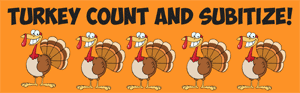turkey count and subitize