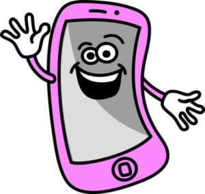 phone cartoon