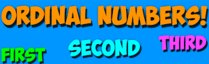 ordinal numbers song