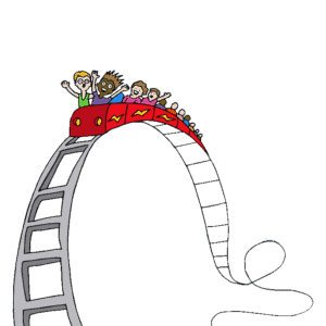 rollercoaster cartoon