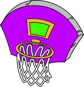 basketball hoop cartoon