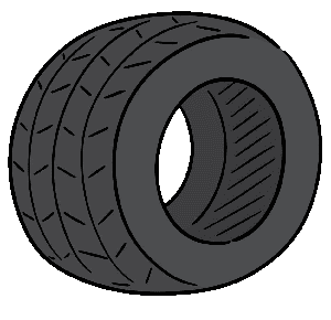 tire cartoon