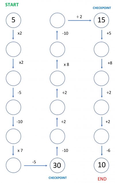 number maze 8-2